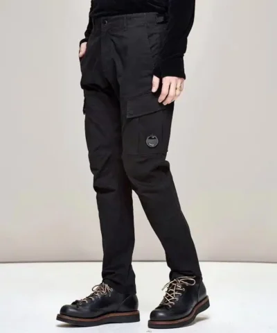 CP Company Garment Dyed Sateen Lens Pocket Pants