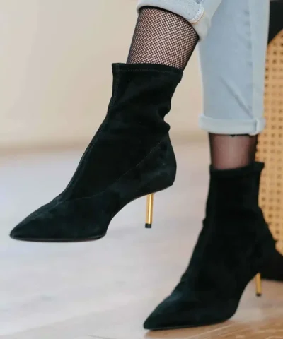 Stella Luna Black Cigarette Bootie