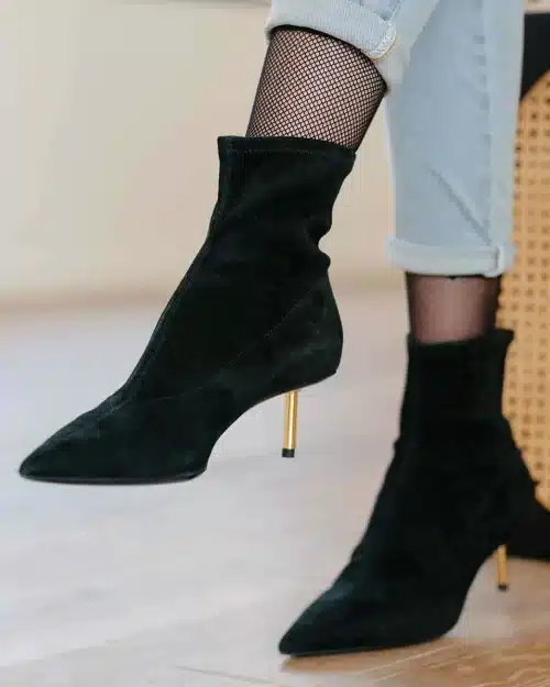 Stella Luna Black Cigarette Bootie