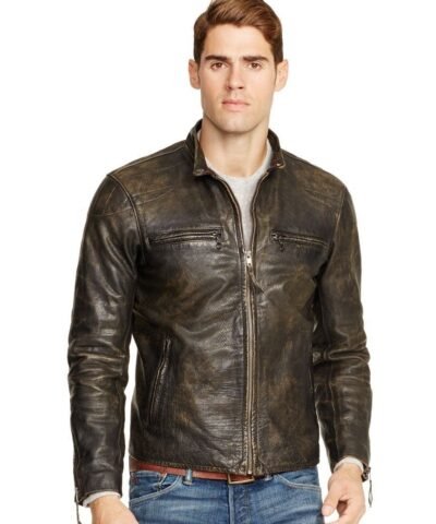 Polo Ralph Lauren Distressed Leather Jacket