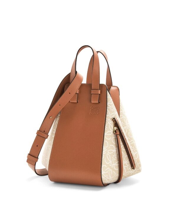 Loewe Small Hammock Bag in Anagram Jacquard and Calfskin