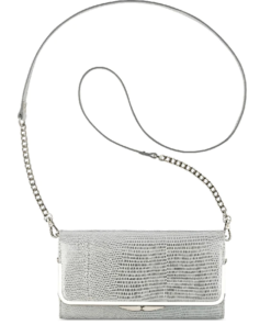 Nine West Glitter Mob Wallet On A Chain White