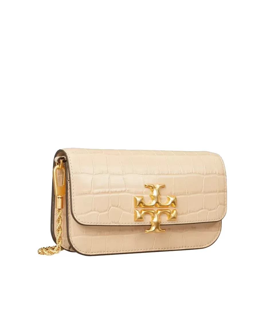 Tory Burch Eleanor Crocodile-Embossed Phone Crossbody Bag