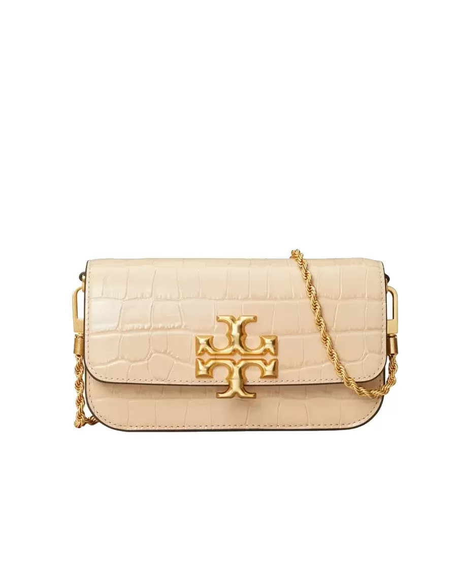 Tory Burch Eleanor Crocodile-Embossed Phone Crossbody Bag