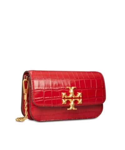 Tory Burch Eleanor Crocodile-Embossed Phone Crossbody Bag