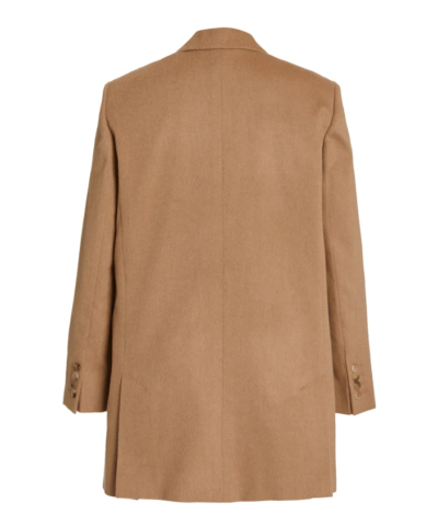 Max Mara Eva One-Button Front Peak-Lapel Wool Jacket