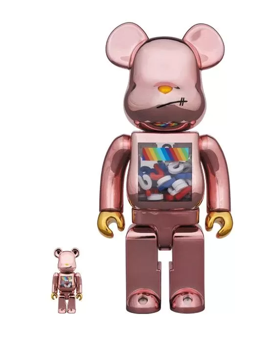 Bearbrick JSB 100% & 400% 2nd Ver. Set Pink Chrome