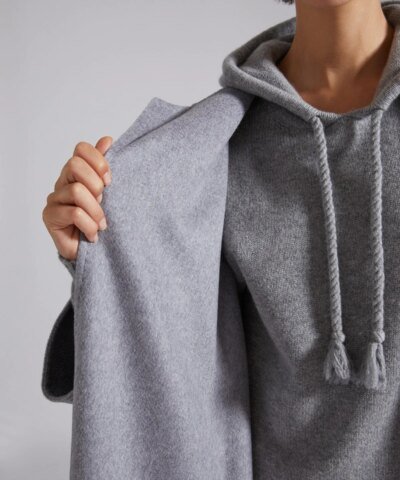 Max Mara Labbro Relaxed-Fit Cashmere Coat In Light Grey