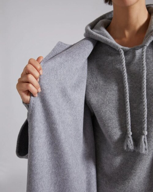 Max Mara Labbro Relaxed-Fit Cashmere Coat In Light Grey