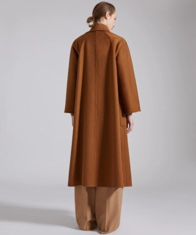 Max Mara Labbro Relaxed-Fit Cashmere Coat In Tobacco