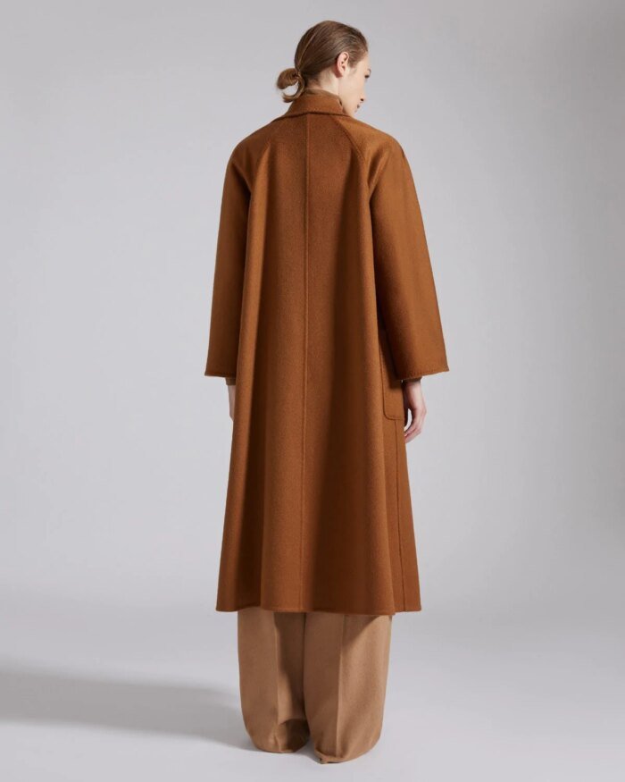 Max Mara Labbro Relaxed-Fit Cashmere Coat In Tobacco