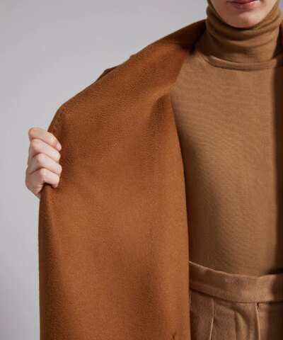 Max Mara Labbro Relaxed-Fit Cashmere Coat In Tobacco