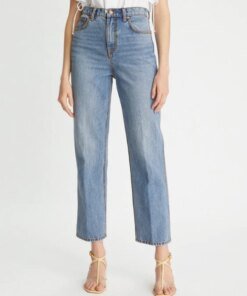 Tory Burch High-Rise Straight Jean