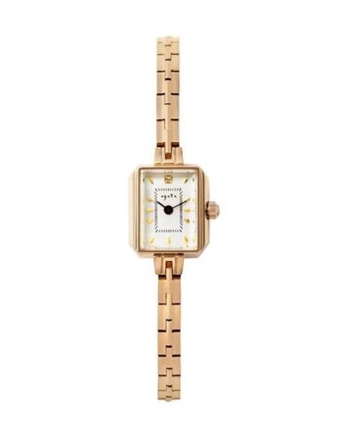 Agete Square Face Jewelry Watch [AGETE 15YG2 Watch]