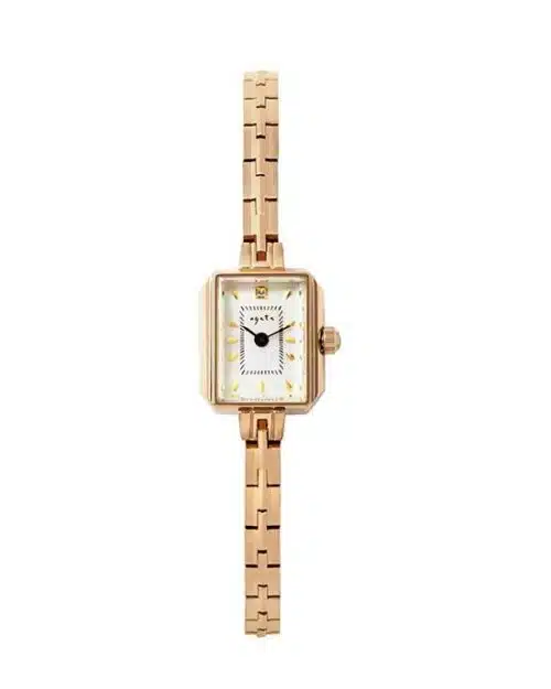 Agete Square Face Jewelry Watch [AGETE 15YG2 Watch]