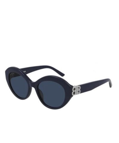 Balenciaga BB0133 S-004 Blue/Silver Sunglasses