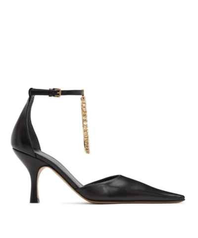 JW Anderson Black Ring 90mm Pumps
