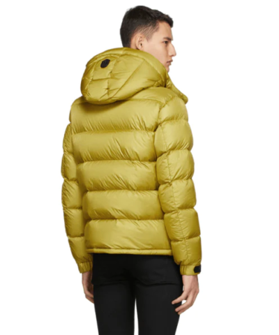 Mackage Jonas Foil Shield Down Jacket In Yellow