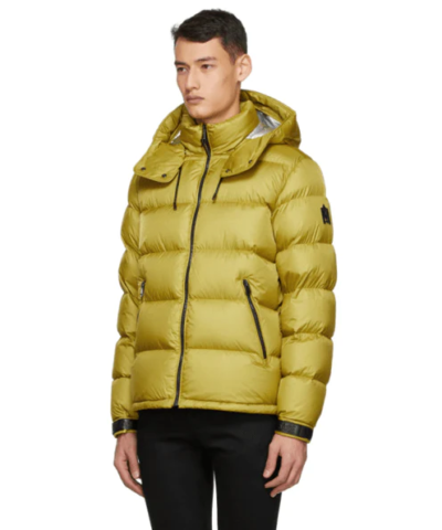 Mackage Jonas Foil Shield Down Jacket In Yellow