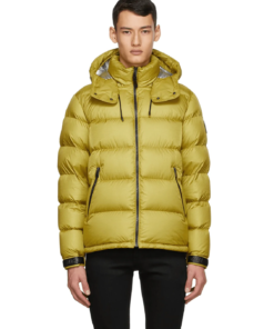 Mackage Jonas Foil Shield Down Jacket In Yellow