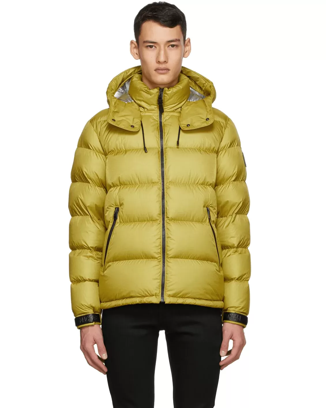 Mackage Jonas Foil Shield Down Jacket In Yellow