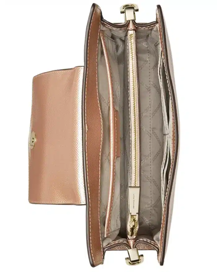 MICHAEL Michael Kors Crossgrain Leather Crossbody Clutch