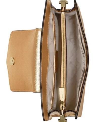 MICHAEL Michael Kors Crossgrain Leather Crossbody Clutch