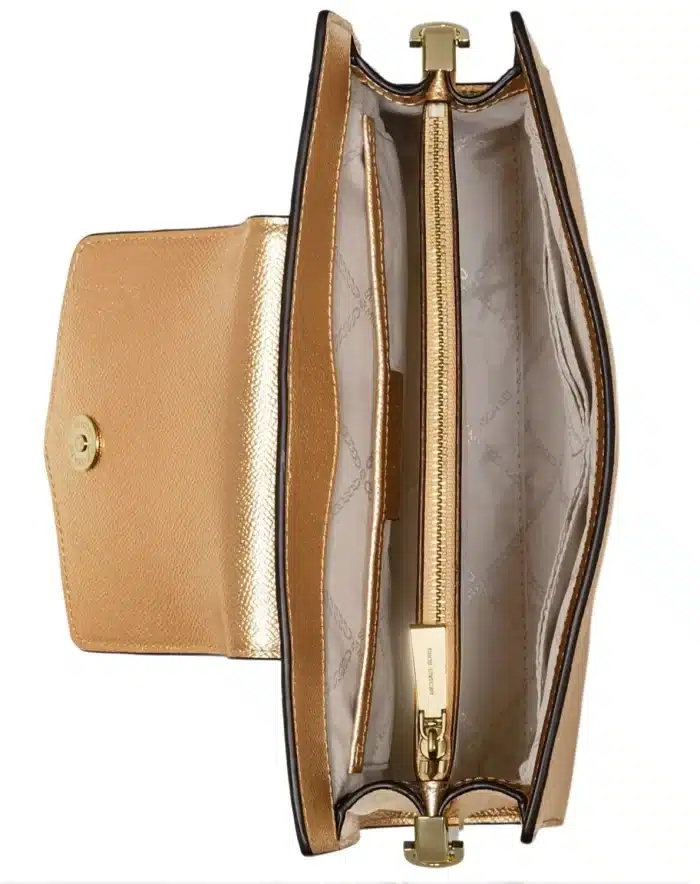 MICHAEL Michael Kors Crossgrain Leather Crossbody Clutch