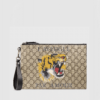 Gucci GG Bestiary Pouch With Tiger