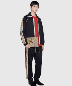 Gucci GG Bestiary Pouch With Tiger