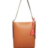 Tory Burch Perry Leather Bucket Bag, Light Umber