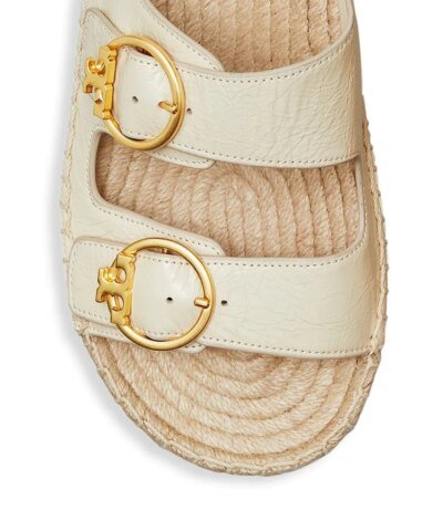 Tory Burch Selby Two-Band Espadrille Leather Sandals