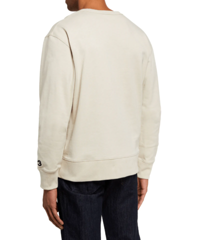 Y-3 Men's Distressed Signature Crewneck Sweatshirt