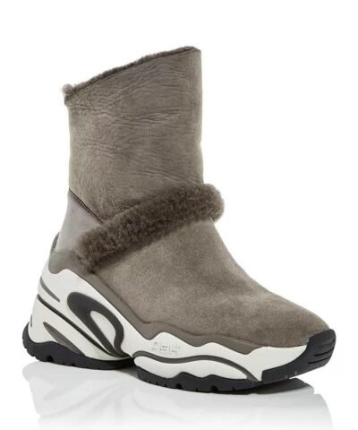 Ash Blake Suede & Faux Fur High-Top Sneakers