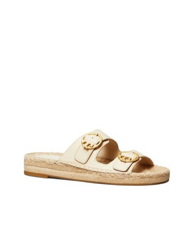 Tory Burch Selby Two-Band Espadrille Leather Sandals