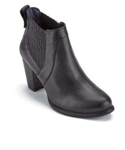 Women's Cobie II Leather Heeled Ankle Boots - Black