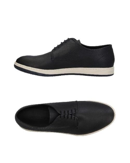 GIORGIO ARMANI Perforated Suede Derby Shoe, Black