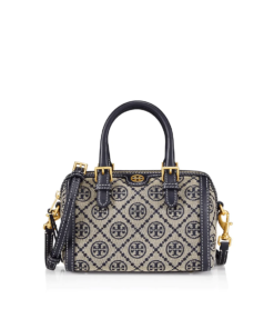 Tory Burch T Monogram Jacquard Mini Barrel, Tory Navy