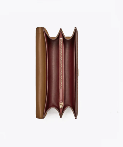 Tory Burch T Monogram Jacquard Shoulder Bag, Hazelnut