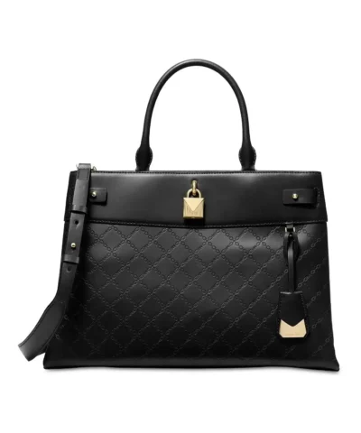 MICHAEL Michael Kors Gramercy Chain Embossed Leather Satchel