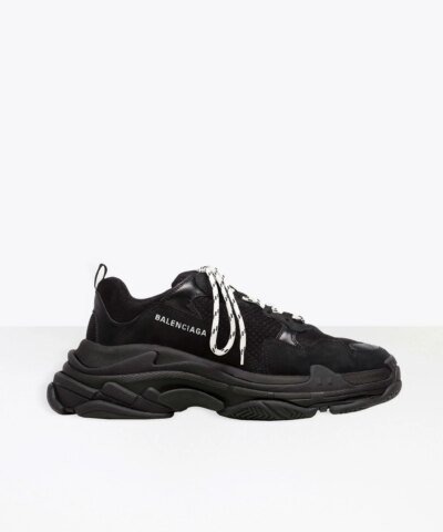 Balenciaga Men's Triple S Sneaker In Black