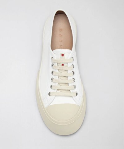 Marni Pablo Sneaker In White Nappa Leather
