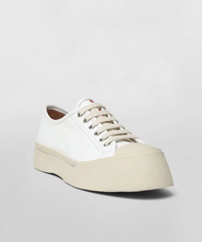 Marni Pablo Sneaker In White Nappa Leather