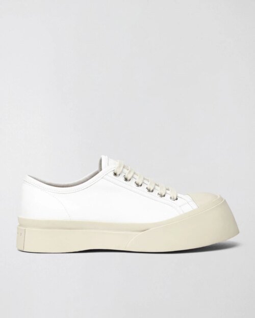 Marni Pablo Sneaker In White Nappa Leather