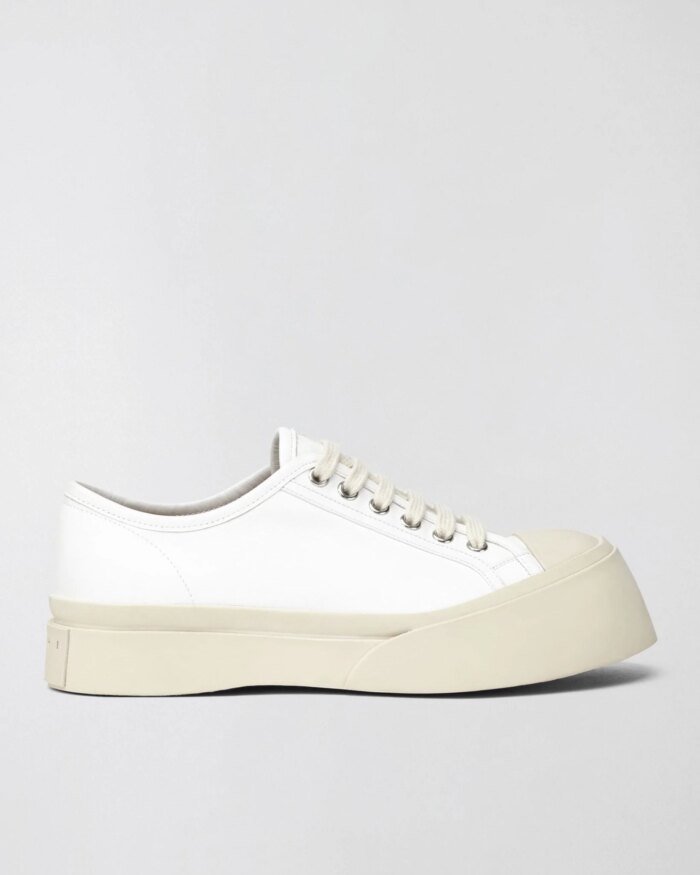 Marni Pablo Sneaker In White Nappa Leather