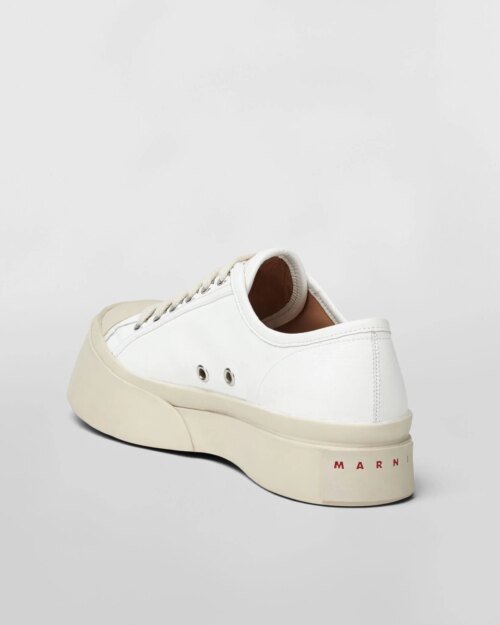 Marni Pablo Sneaker In White Nappa Leather