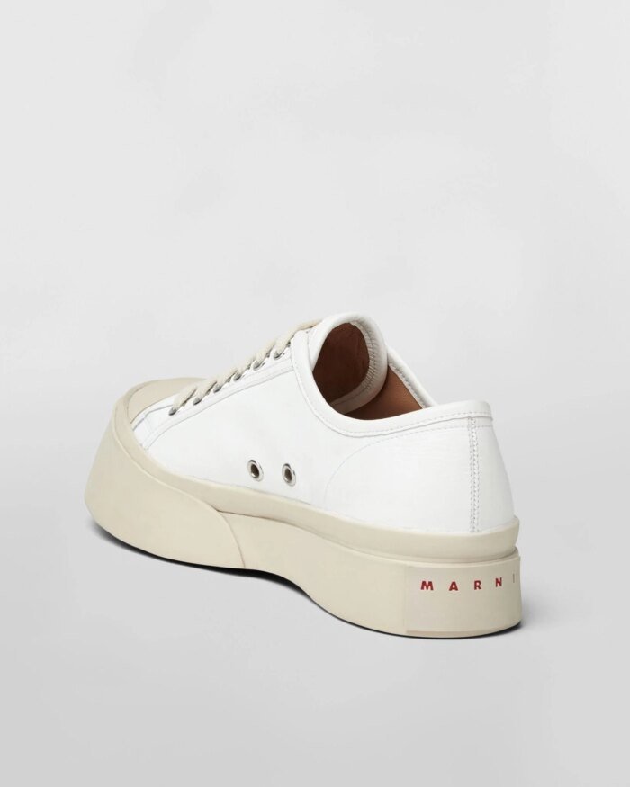 Marni Pablo Sneaker In White Nappa Leather