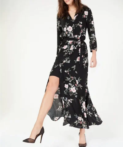 I.N.C. Printed Maxi Shirtdress