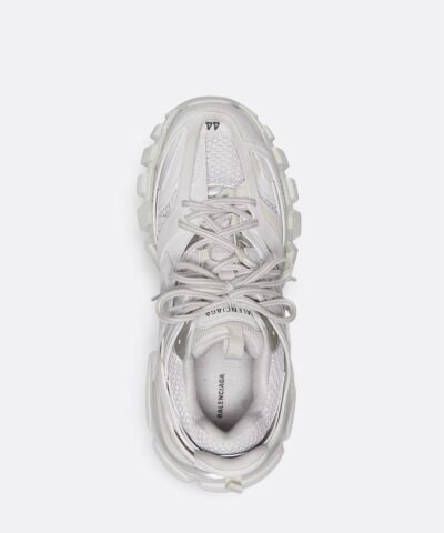Balenciaga Women's Track Trainers Track in White Mesh and Nylon