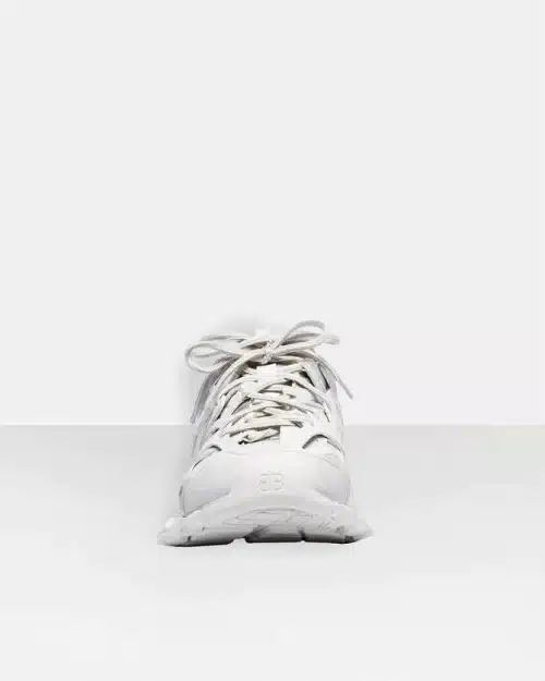 Balenciaga Women's Track Trainers Track in White Mesh and Nylon